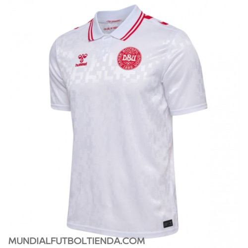 Camiseta Dinamarca Segunda Equipación Replica Eurocopa 2024 mangas cortas